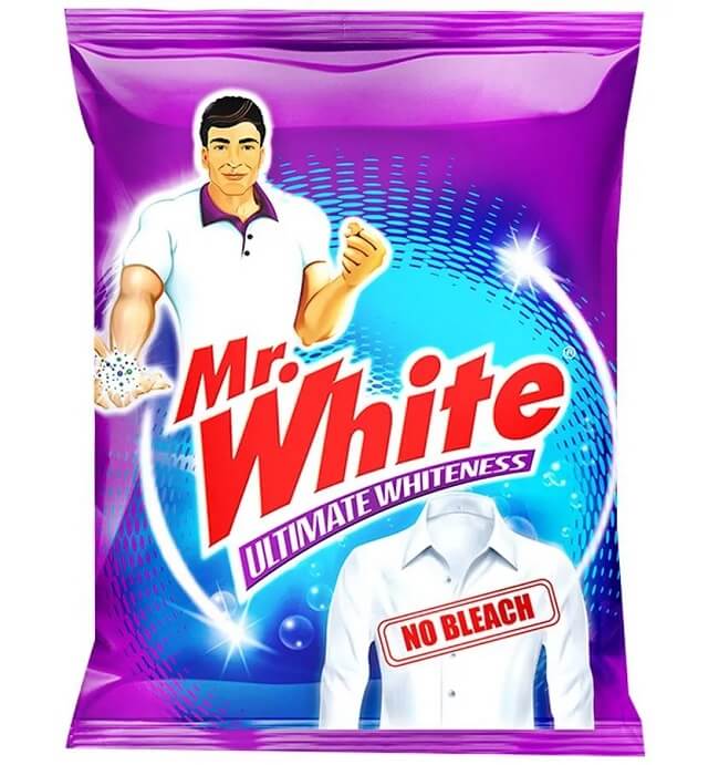 mr white detergent powder with container