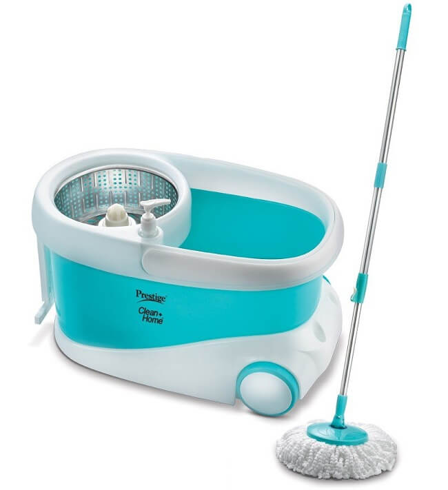 Prestige Stainless Steel Spinner Magic Mop with Bucket