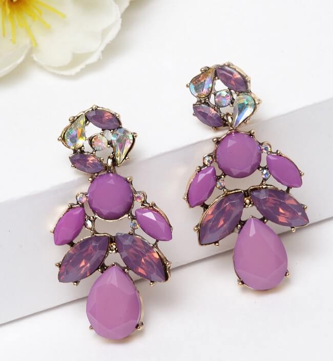 stone drop earrings