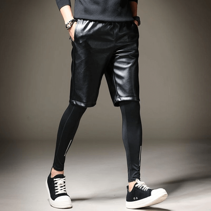 leather shorts for men