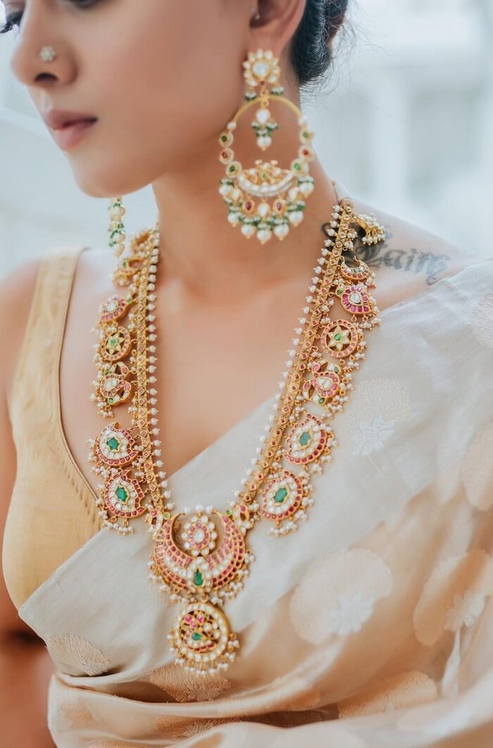 bridal jewellery gold set