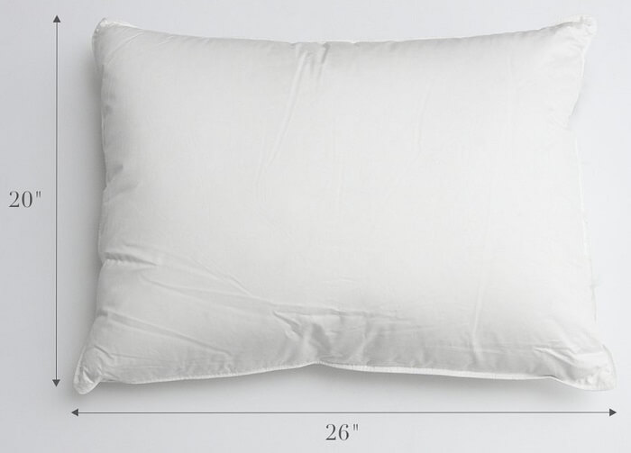 standard size pillow vs queen