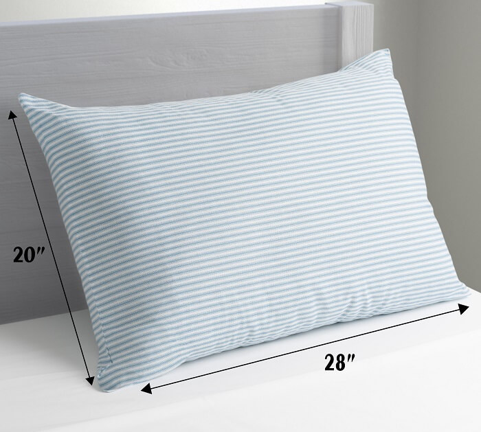 super standard pillow size