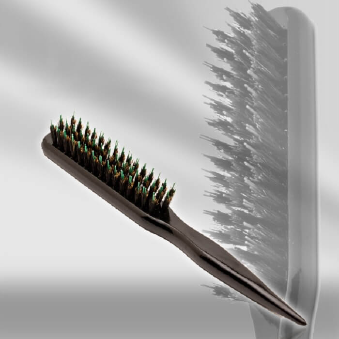 hair brush with bristles 