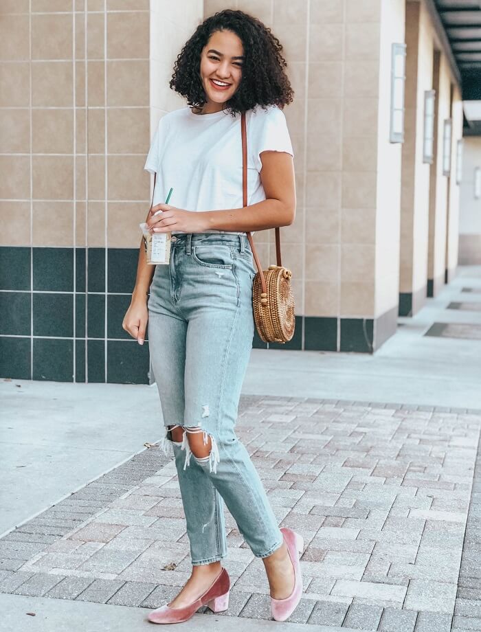 what to wear with boyfriend jeans