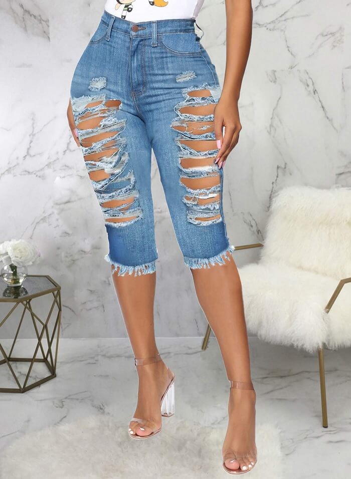 Fashion nova jean shorts