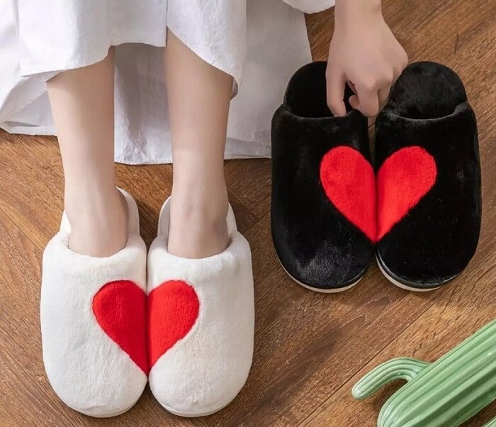 matching couple house slippers