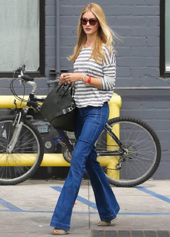 what shoe styles work with flare Jeans