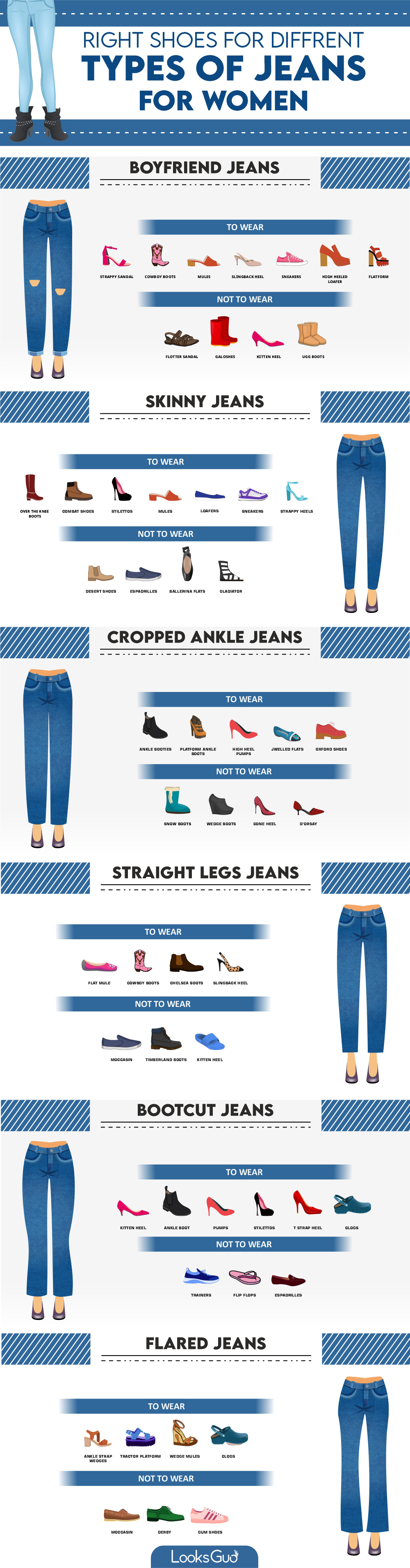 footwear to wear with jeans womens