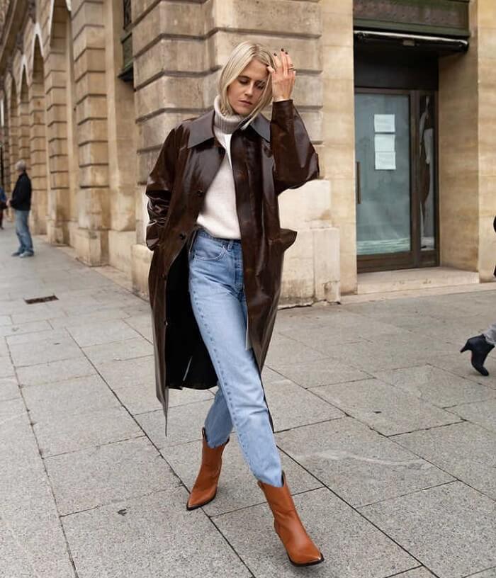 how to select shoes to wear with straight-leg jeans