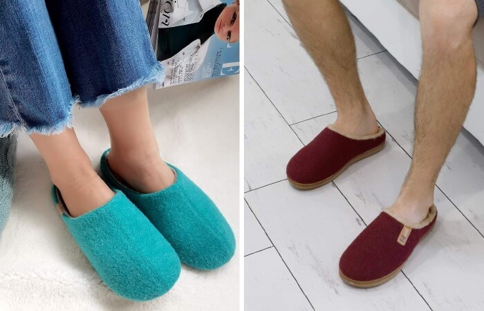 wool house slippers
