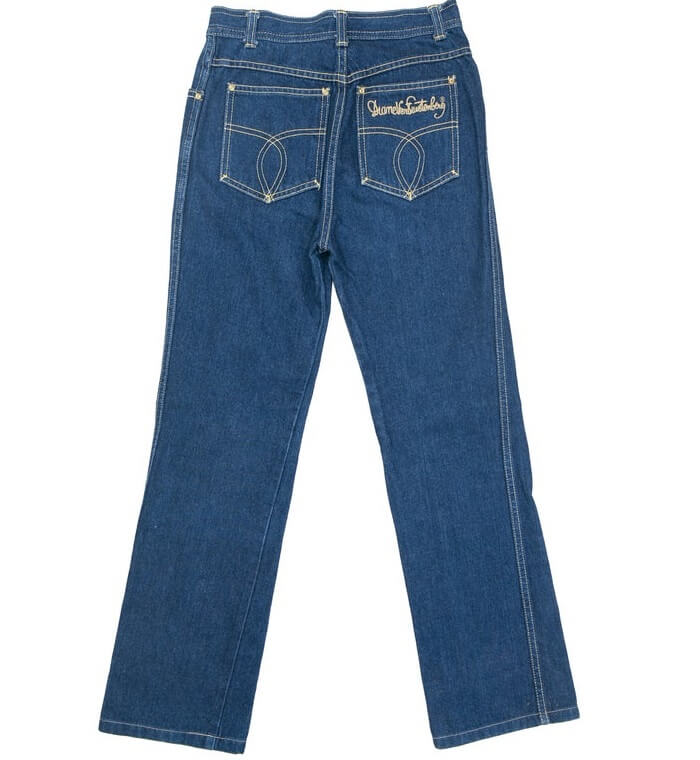 blue vintage high rise jeans