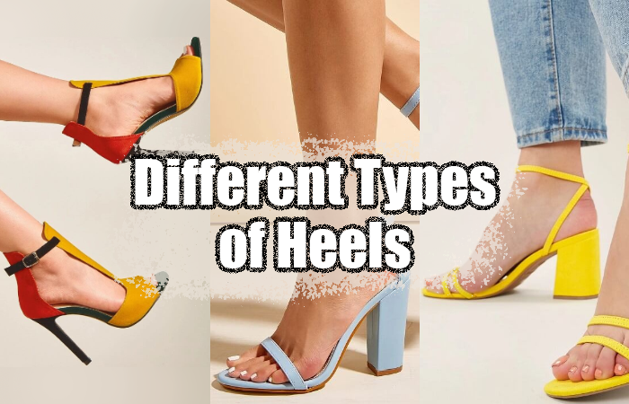 different types of heels shoes