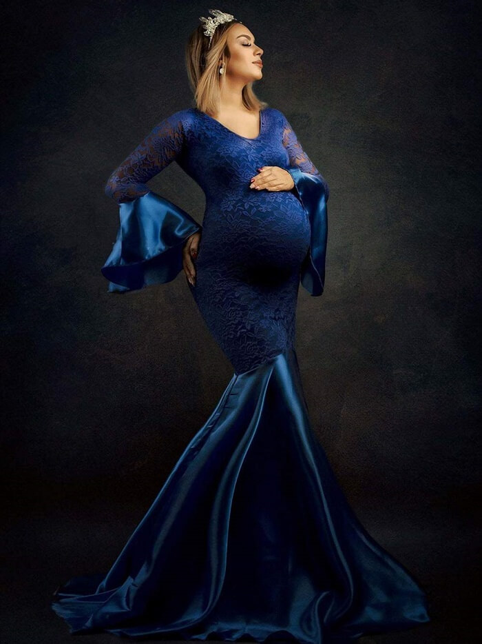 maxi maternity dress for photoshoot 2021