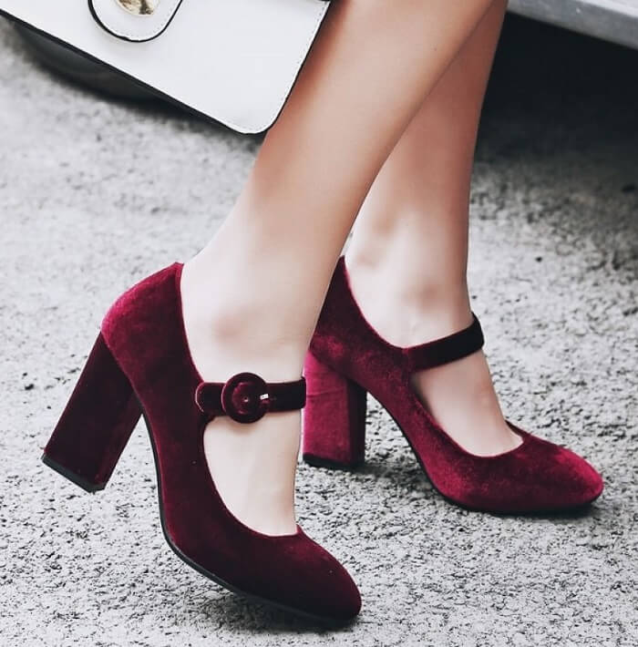 mary jane heels with ankle strap
