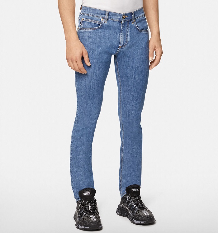 versace slim-fit jeans for men