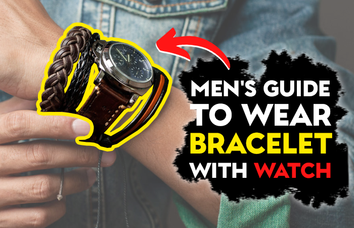  men's watch and bracelet set 