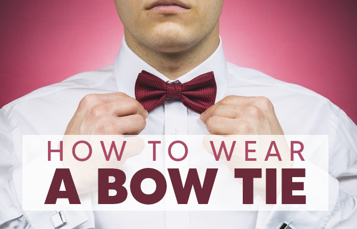 how to wear a bow tie with a suit