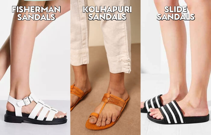 types of sandals, Summer sandals