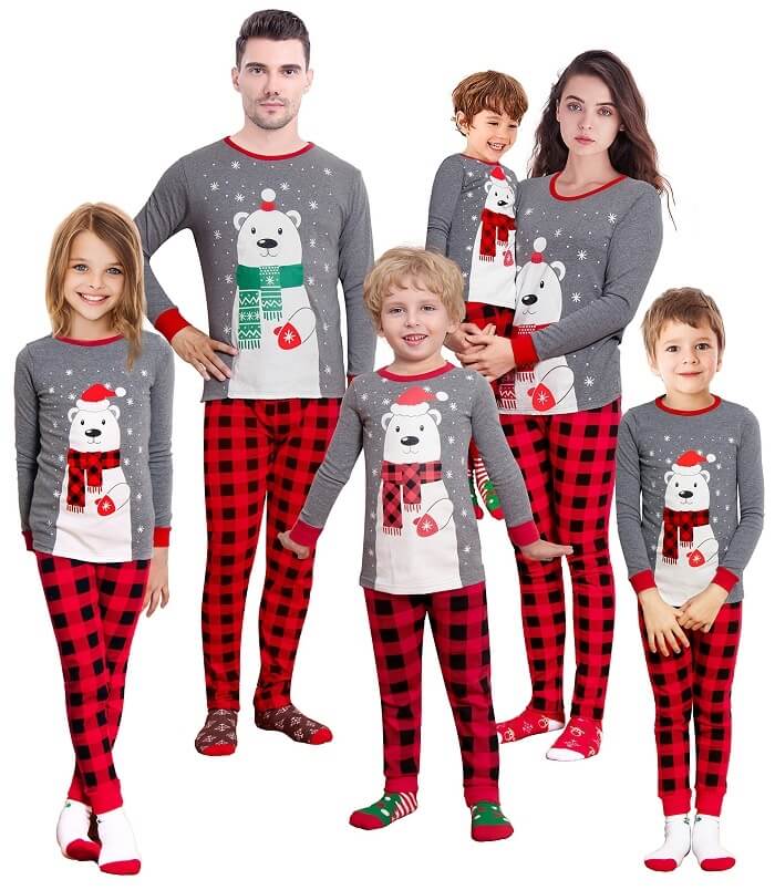 plus size christmas pajamas family
