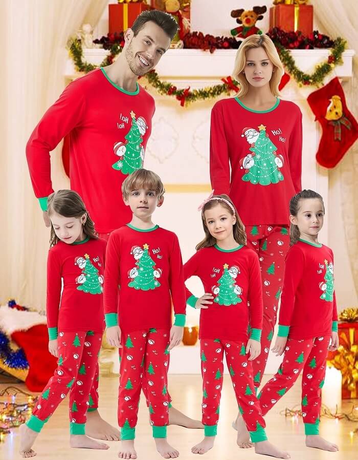 Christmas pajamas family 