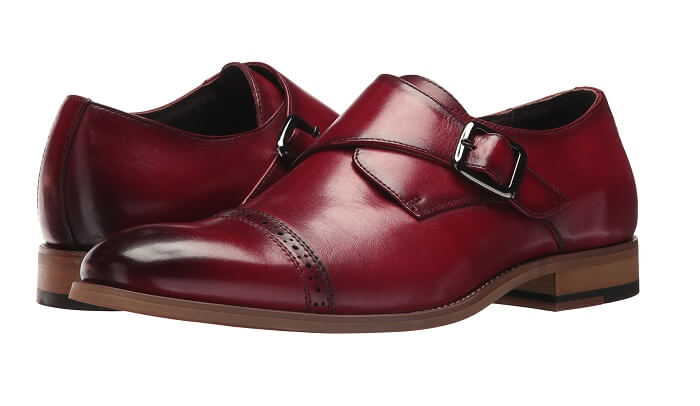 mens monk strap leather shoes