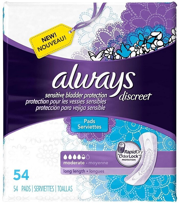 types of sanitary pads 