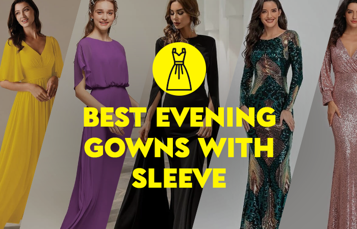 evening gowns with sleeves