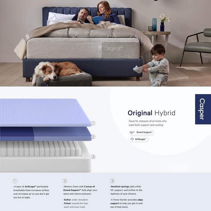 best mattress for side sleepers, best hybrid mattress 