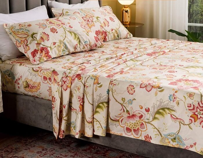 100 cotton bed sheets queen