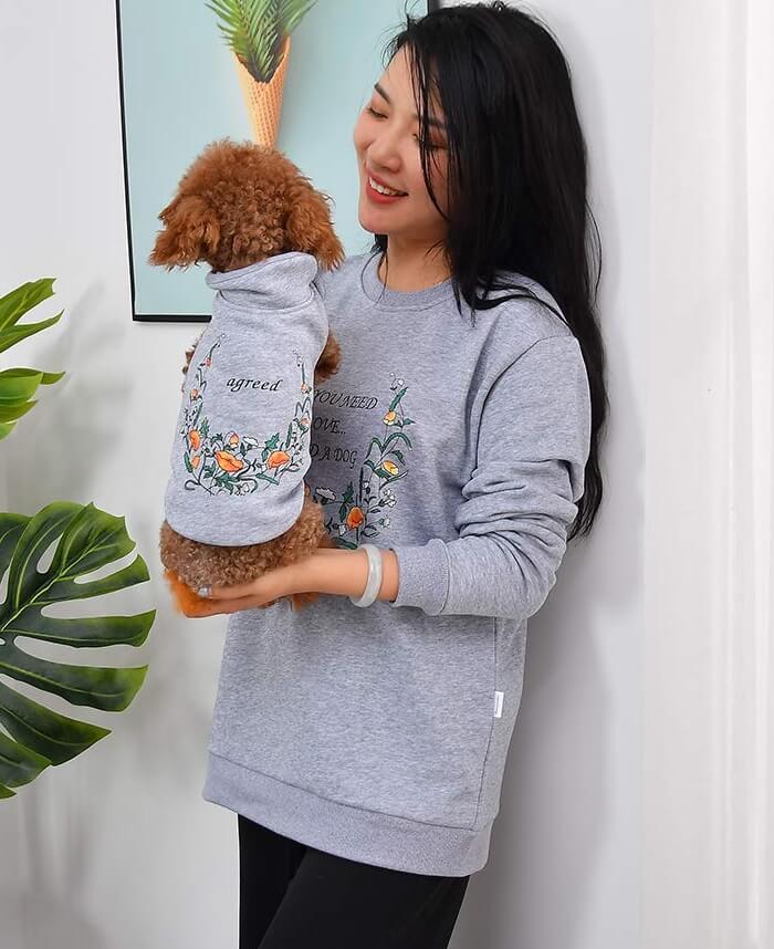 dog and human matching outfits