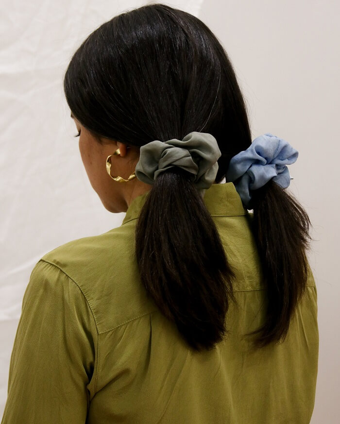 Scrunchie hairstyles for black Hair