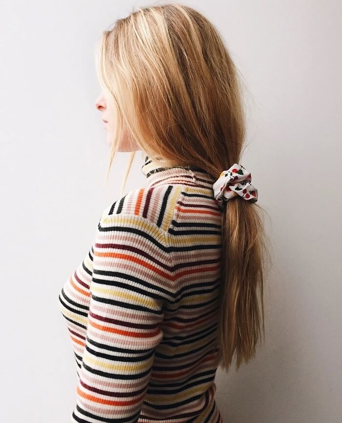 Simple hairstyles with scrunchies