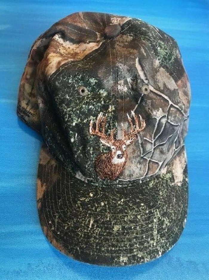 Military Camo hat with Flag
