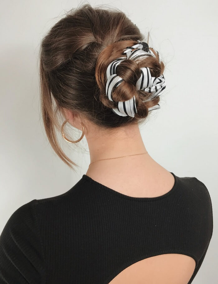 easy hairstyles with scrunchies