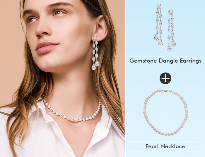 How to style pearl necklace