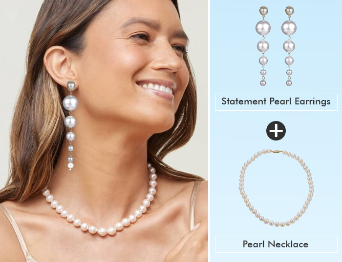 What necklace to wear with pearl earrings