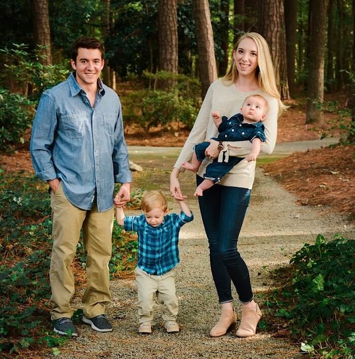 fall family photos with baby