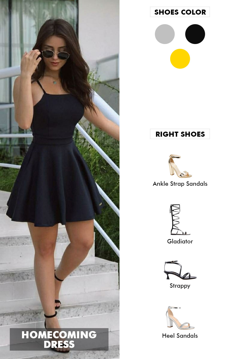 what color shoes with black dress