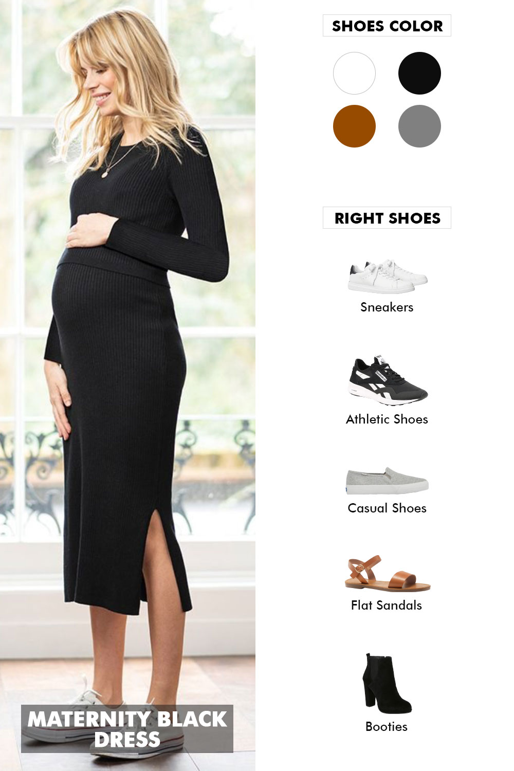 brown shoes with black dress