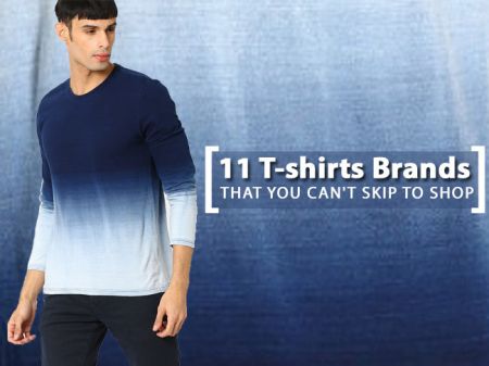 Top 11 T-shirts Brands for Men to Buy online in India