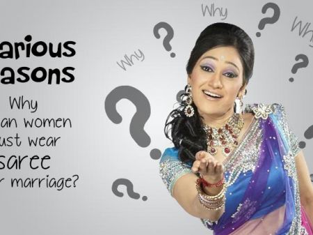 7 Hilarious Reasons given to every woman to wear a saree after marriage