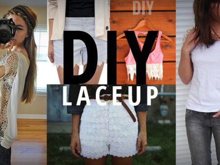 13 DIYs To Lace Up Your Outfits And Wear Them Again