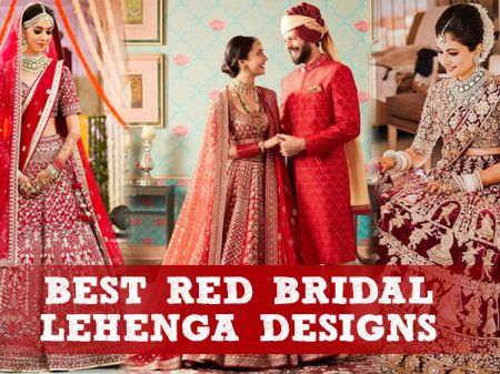 Latest Red Bridal Lehenga Designs with Price