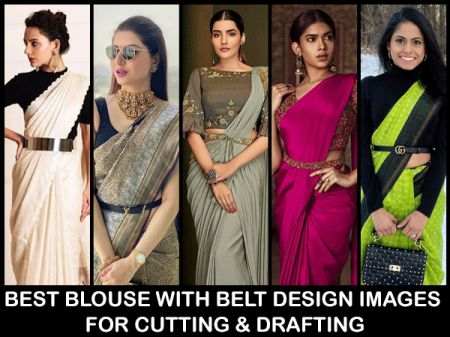 Best Blouse with Belt: Design Images for Cutting & Drafting