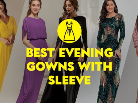 15 Elegant Evening Gowns with Sleeve to Buy on Amazon for Formal Events