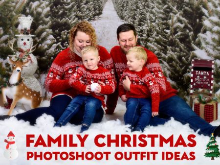 Family Christmas Photoshoot Outfit Ideas